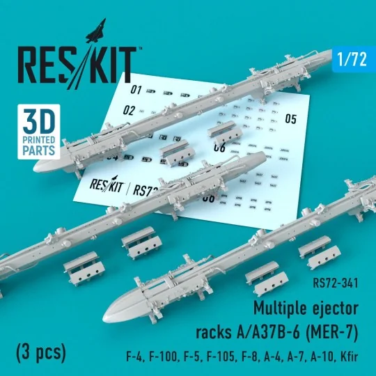 Multiple ejector racks A/A37B-6 (MER-7) (3 pcs) (F-4, F-100, F-5, F...