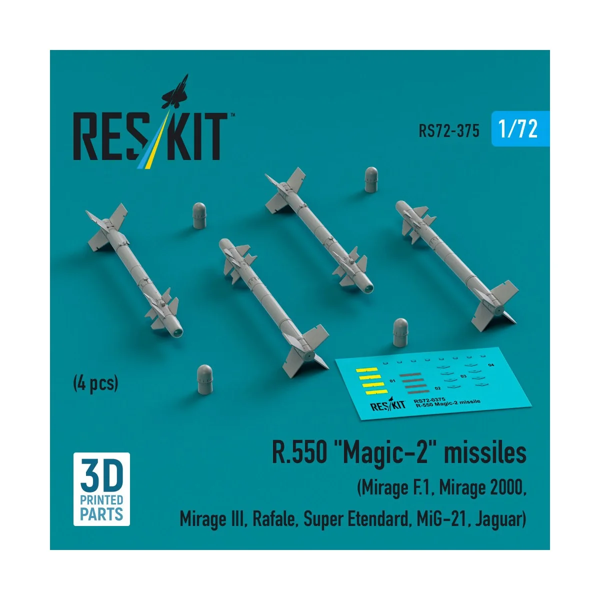 R.550 Magic-2 missiles (4 pcs) (Mirage F.1, Mirage 2000, Mirage III...