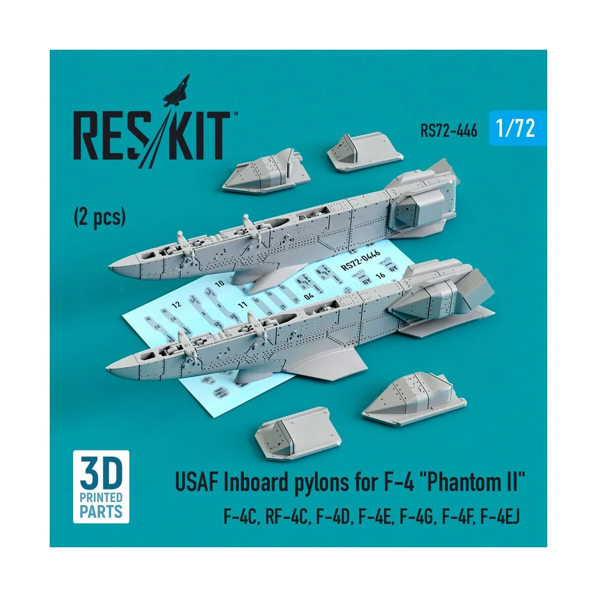 USAF Inboard pylons for F-4 Phantom II (2 pcs) (F-4?, RF-4?, F-4D, ...