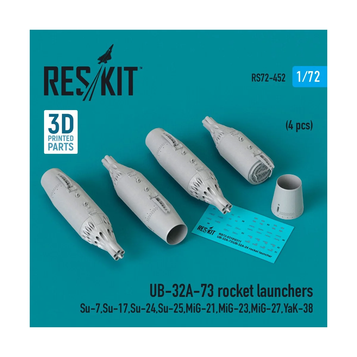 UB-32A-73 rocket launchers (4 pcs) (Su-7, Su-17, Su-24, Su-25, MiG-...