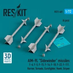 AIM-9L Sidewinder missiles (4 pcs) (F-4, F-5, F-15, F-16, F-18, F-2...