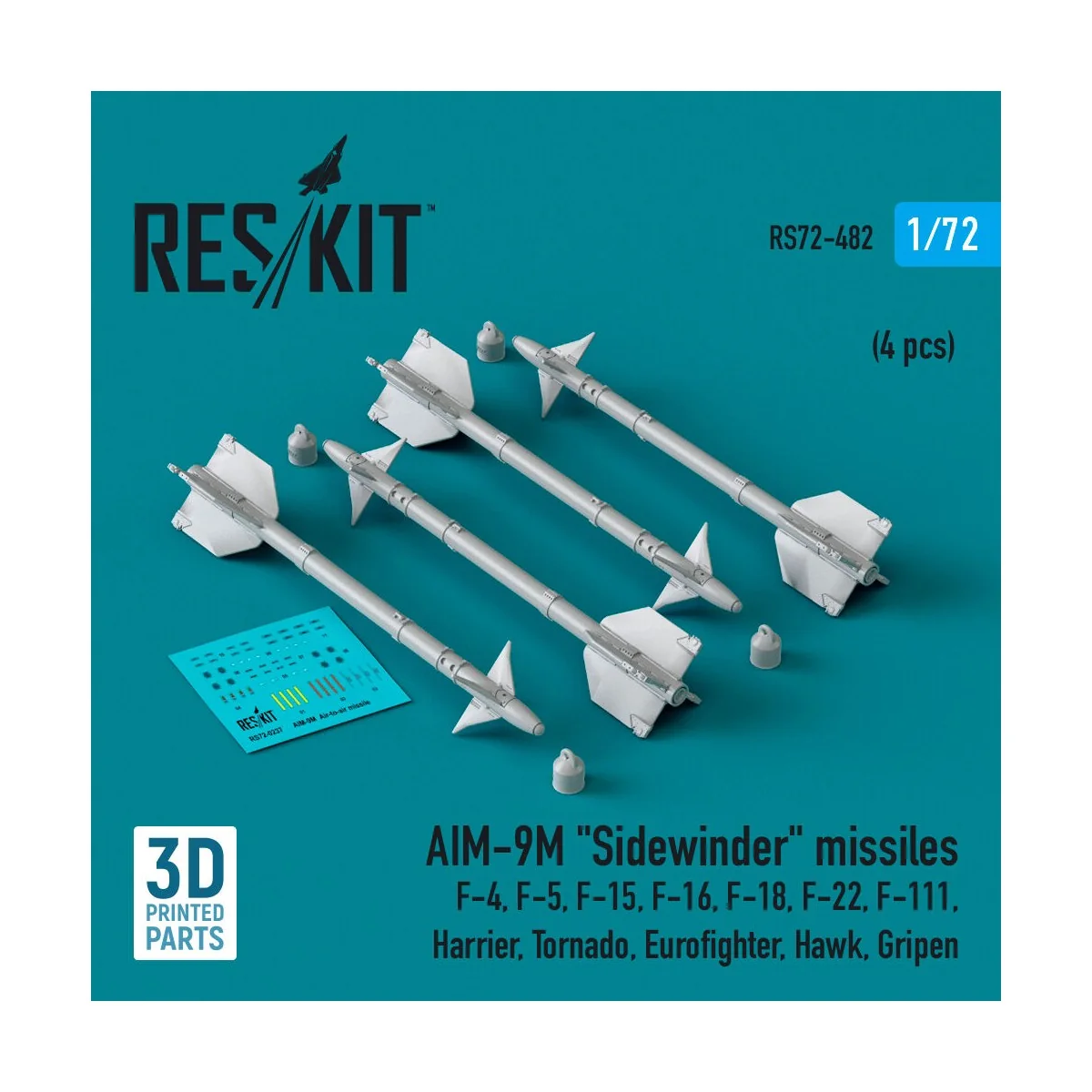 AIM-9M Sidewinder missiles (4 pcs) (F-4, F-5, F-15, F-16, F-18, F-2...