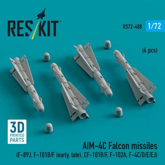 AIM-4C Falcon missiles (F-89J, F-101B/F (early, late), CF-101B/F, F...