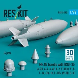 Mk.83 bombs with BSU-35 (4 pcs) (A-3B, A-4, A-6E, A-7, F-4C/D, F-8,...