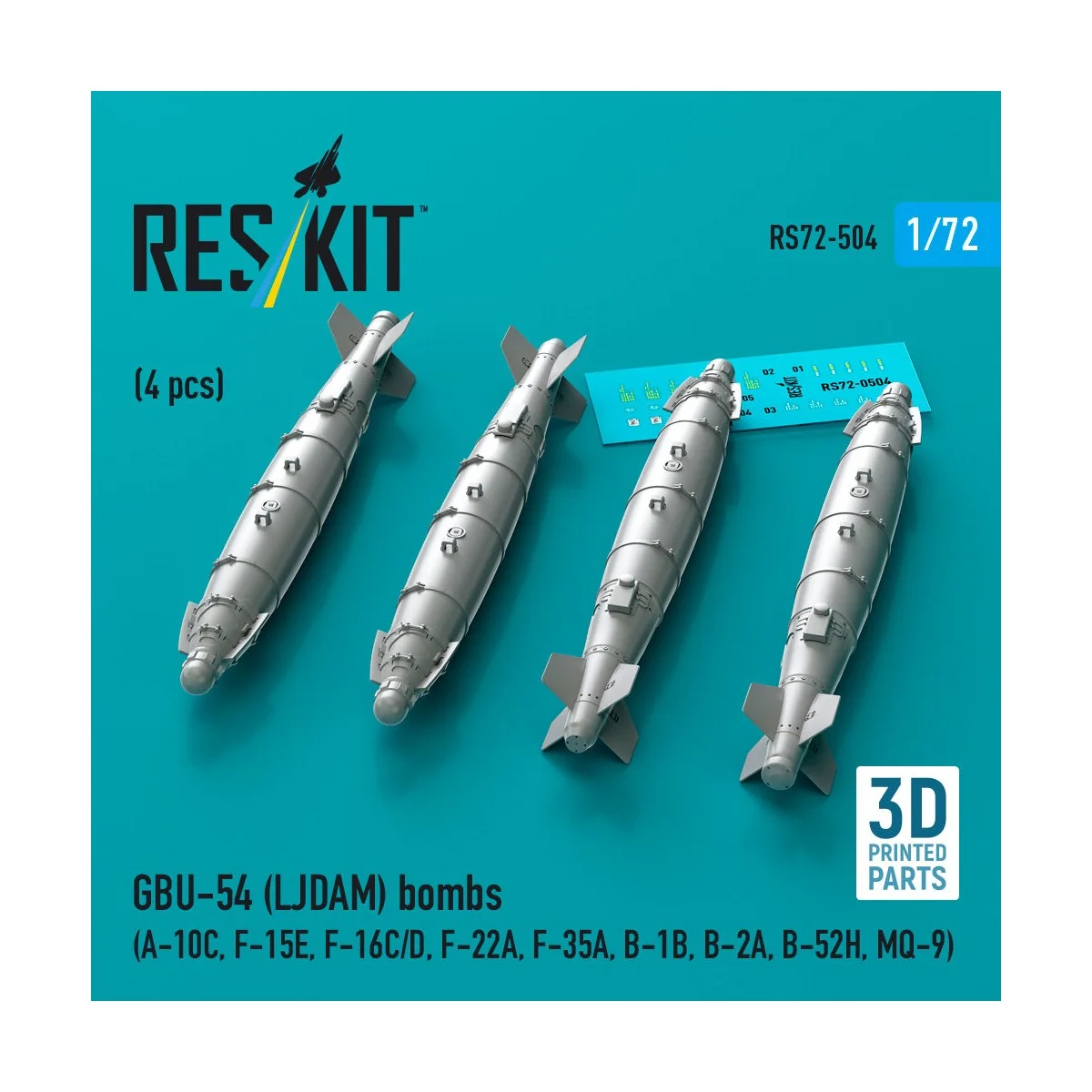 GBU-54 (LJDAM) bombs (4 pcs) (A-10C, F-15E, F-16C/D, F-22A, F-35A, ...
