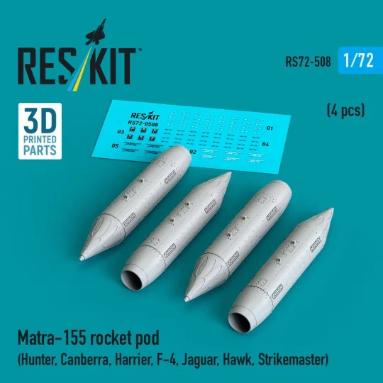 Matra-155 rocket pod (4 pcs) (Hunter, Canberra, Harrier, F-4, Jagua...