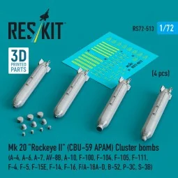 Mk 20 Rockeye II (CBU-59 APAM) Cluster bombs (A-4, A-6, A-7, AV-8B,...