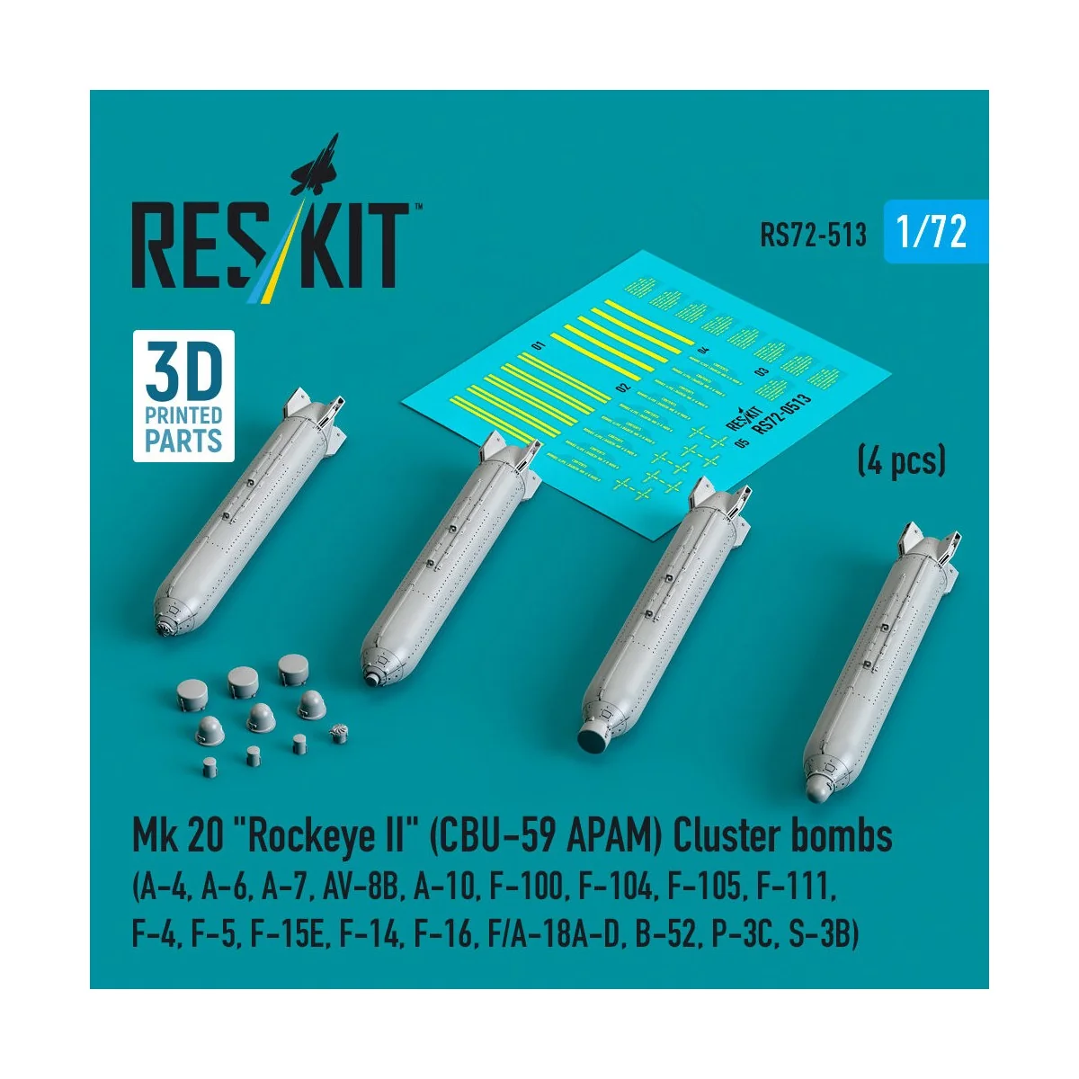 Mk 20 Rockeye II (CBU-59 APAM) Cluster bombs (A-4, A-6, A-7, AV-8B,...