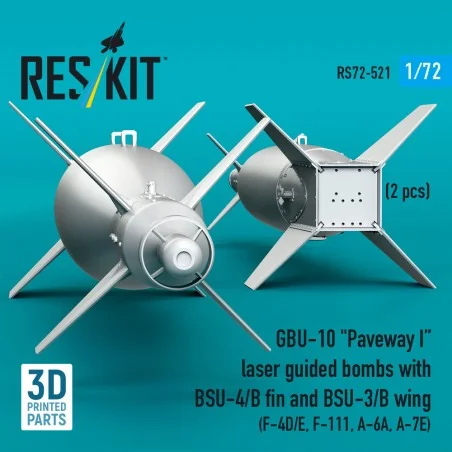 GBU-10 Paveway I laser guided bombs with BSU-4/B fin and BSU-3/B wi...
