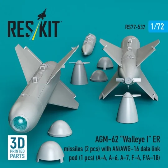 AGM-62 Walleye I ER missiles (2 pcs) with AN/AWG-16 data link pod (...