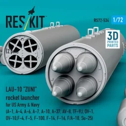 LAU-10 ZUNI rocket launcher for US Army & Navy (2 pcs) (A-1, A-4, A...