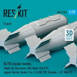 BL755 cluster bombs (4 pcs) (Alpha Jet, Buccaneer, BAE Hawk, Fiat G...