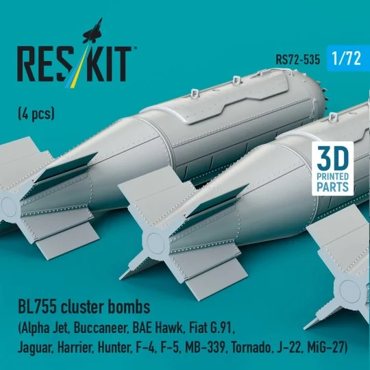 BL755 cluster bombs (4 pcs) (Alpha Jet, Buccaneer, BAE Hawk, Fiat G...