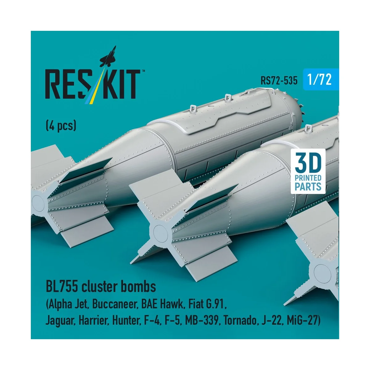 BL755 cluster bombs (4 pcs) (Alpha Jet, Buccaneer, BAE Hawk, Fiat G...
