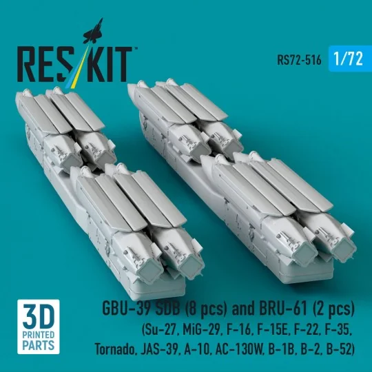 GBU-39 SDB (8 pcs) and BRU-61 (2 pcs) (Su-27, MiG-29, F-16, F-15E, ...