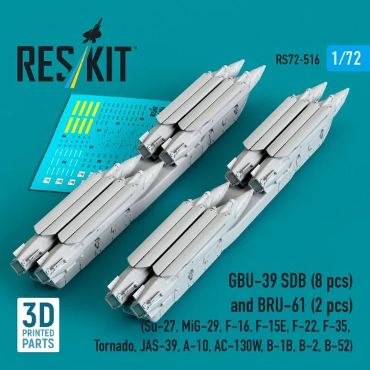 GBU-39 SDB (8 pcs) and BRU-61 (2 pcs) (Su-27, MiG-29, F-16, F-15E, ...