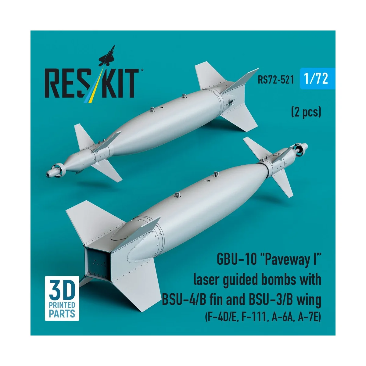 GBU-10 Paveway I laser guided bombs with BSU-4/B fin and BSU-3/B wi...
