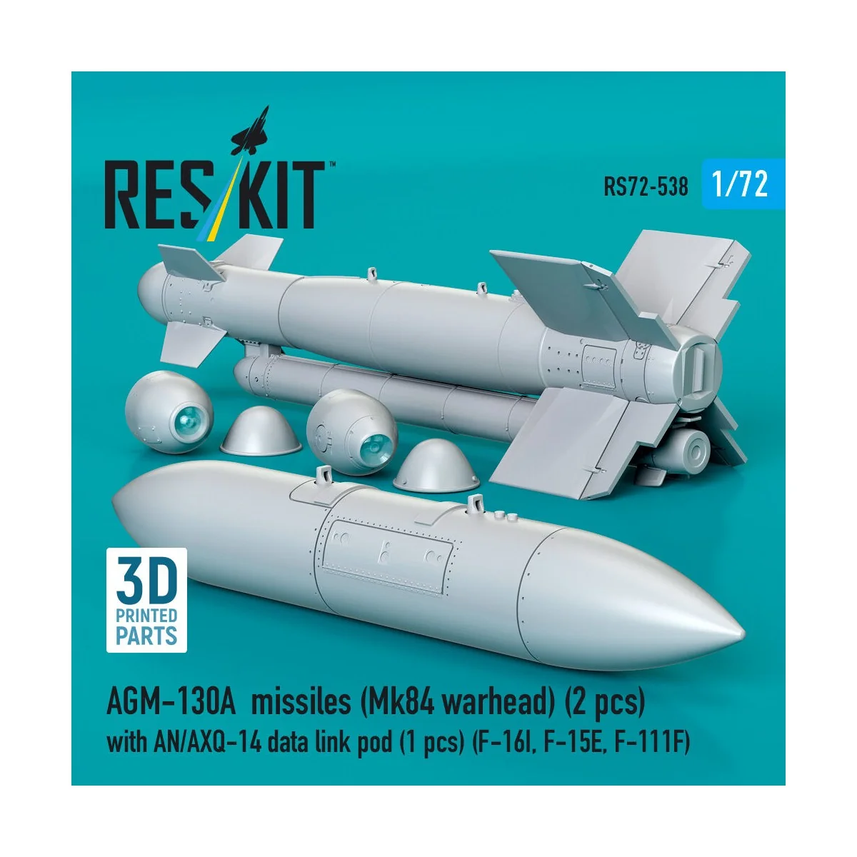 AGM-130A missiles (Mk84 warhead) (2 pcs) with AN/AXQ-14 data link p...