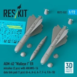 AGM-62 Walleye I ER missiles (2 pcs) with AN/AWG-16 data link pod (...