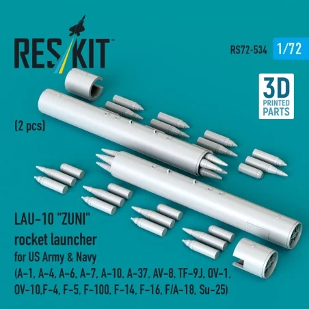 LAU-10 ZUNI rocket launcher for US Army & Navy (2 pcs) (A-1, A-4, A...