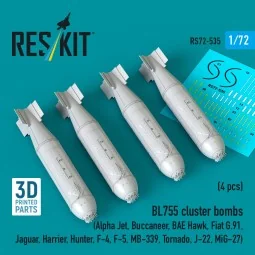 BL755 cluster bombs (4 pcs) (Alpha Jet, Buccaneer, BAE Hawk, Fiat G... 2