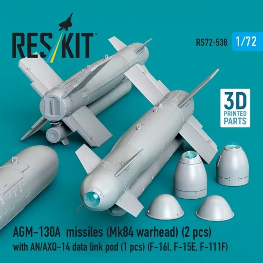 AGM-130A missiles (Mk84 warhead) (2 pcs) with AN/AXQ-14 data link p...