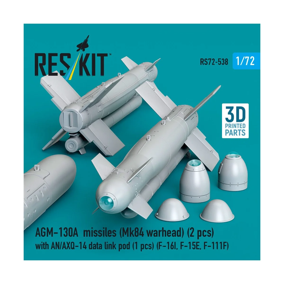 AGM-130A missiles (Mk84 warhead) (2 pcs) with AN/AXQ-14 data link p...