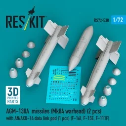 AGM-130A missiles (Mk84 warhead) (2 pcs) with AN/AXQ-14 data link p...