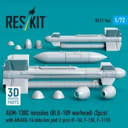 AGM-130C missiles (BLU-109 warhead) (2 pcs) with AN/AXQ-14 data lin...
