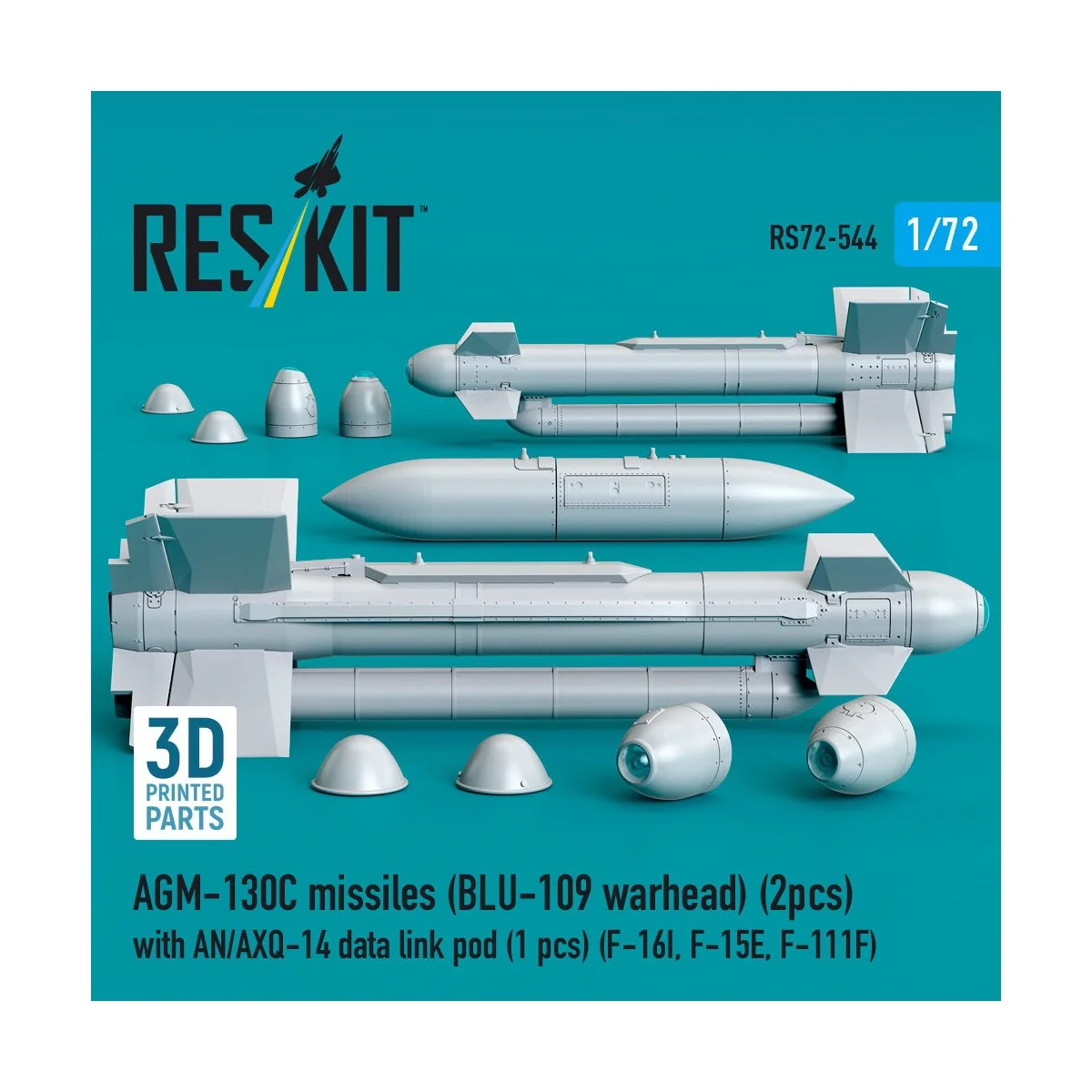 AGM-130C missiles (BLU-109 warhead) (2 pcs) with AN/AXQ-14 data lin...