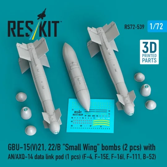 GBU-15(V)21, 22/B Small Wing bombs (2 pcs) with AN/AXQ-14 data link...