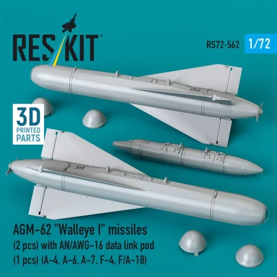 AGM-62 Walleye I missiles (2 pcs) with AN/AWG-16 data link pod (1 p...