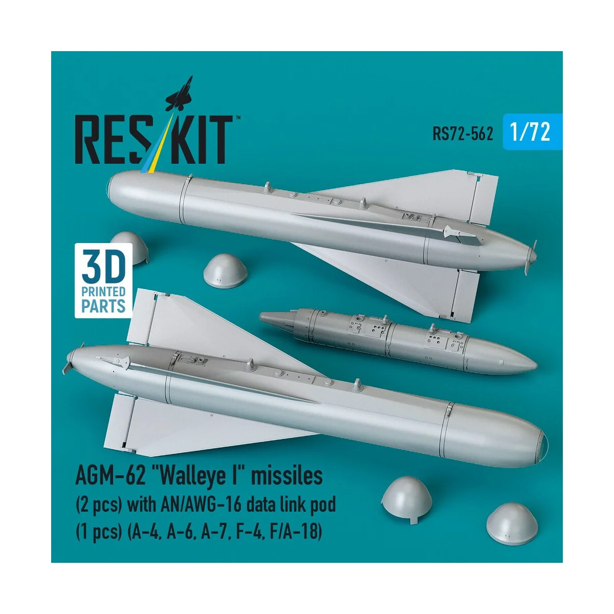 AGM-62 Walleye I missiles (2 pcs) with AN/AWG-16 data link pod (1 p...