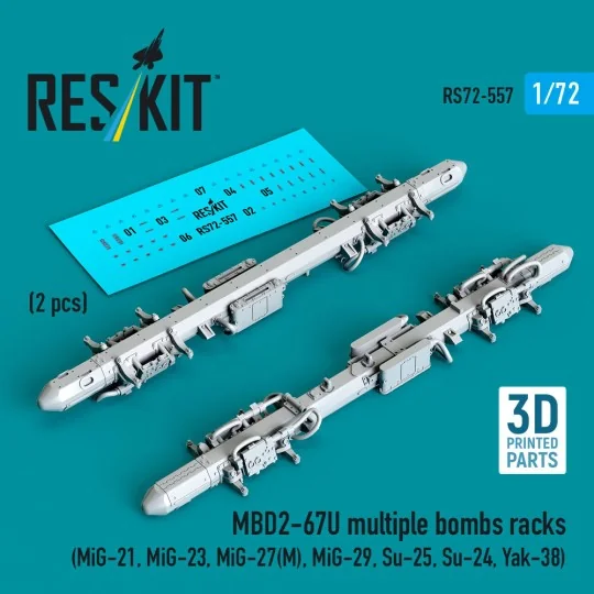 MBD2-67U multiple bombs racks (2 pcs) (MiG-21, MiG-23, MiG-27(?), M...