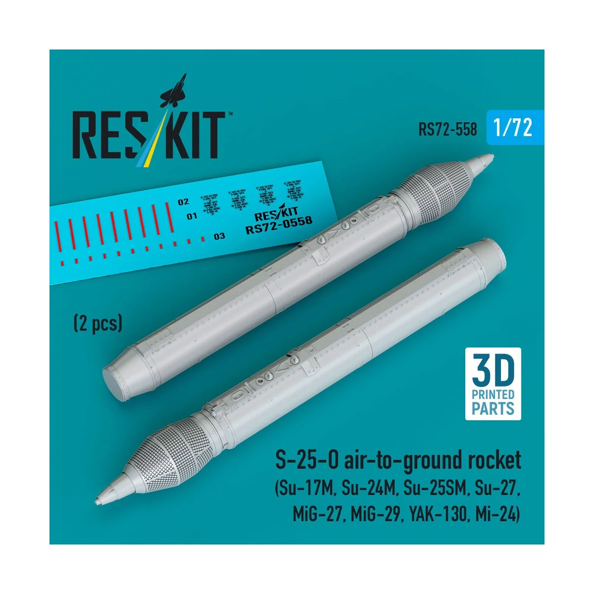 S-25-O air-to-ground rocket (2 pcs) (Su-17M, Su-24M, Su-25SM, Su-27...