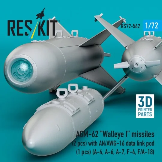 AGM-62 Walleye I missiles (2 pcs) with AN/AWG-16 data link pod (1 p...