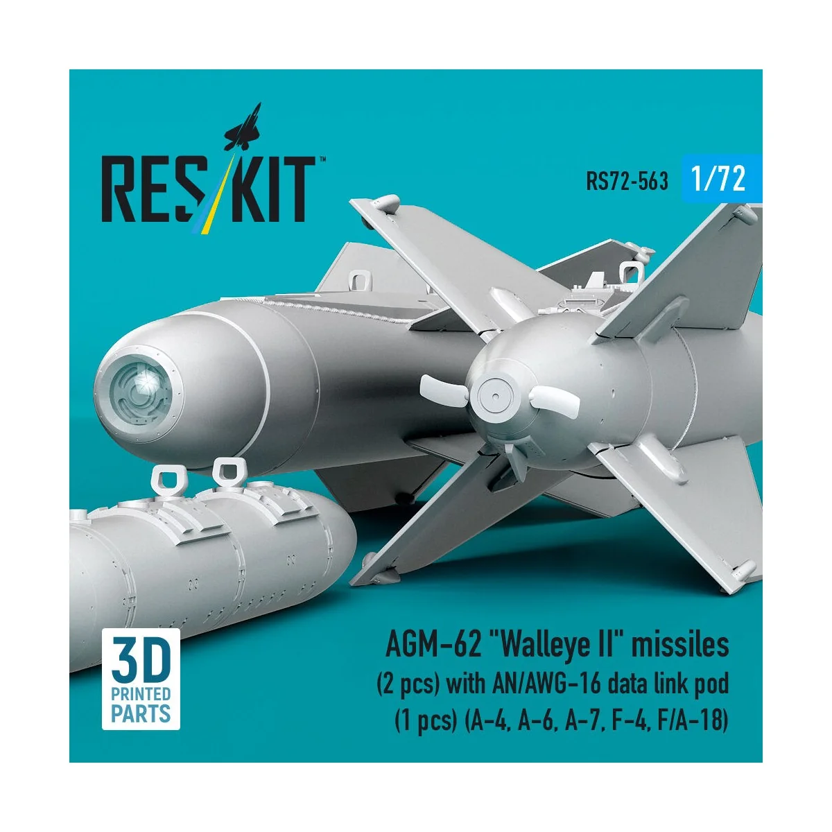 AGM-62 Walleye II missiles (2 pcs) with AN/AWG-16 data link pod (1 ...