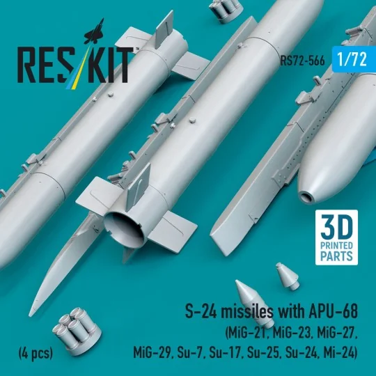 S-24 missiles with APU-68 (4 pcs) (MiG-21, MiG-23, MiG-27, MiG-29, ...