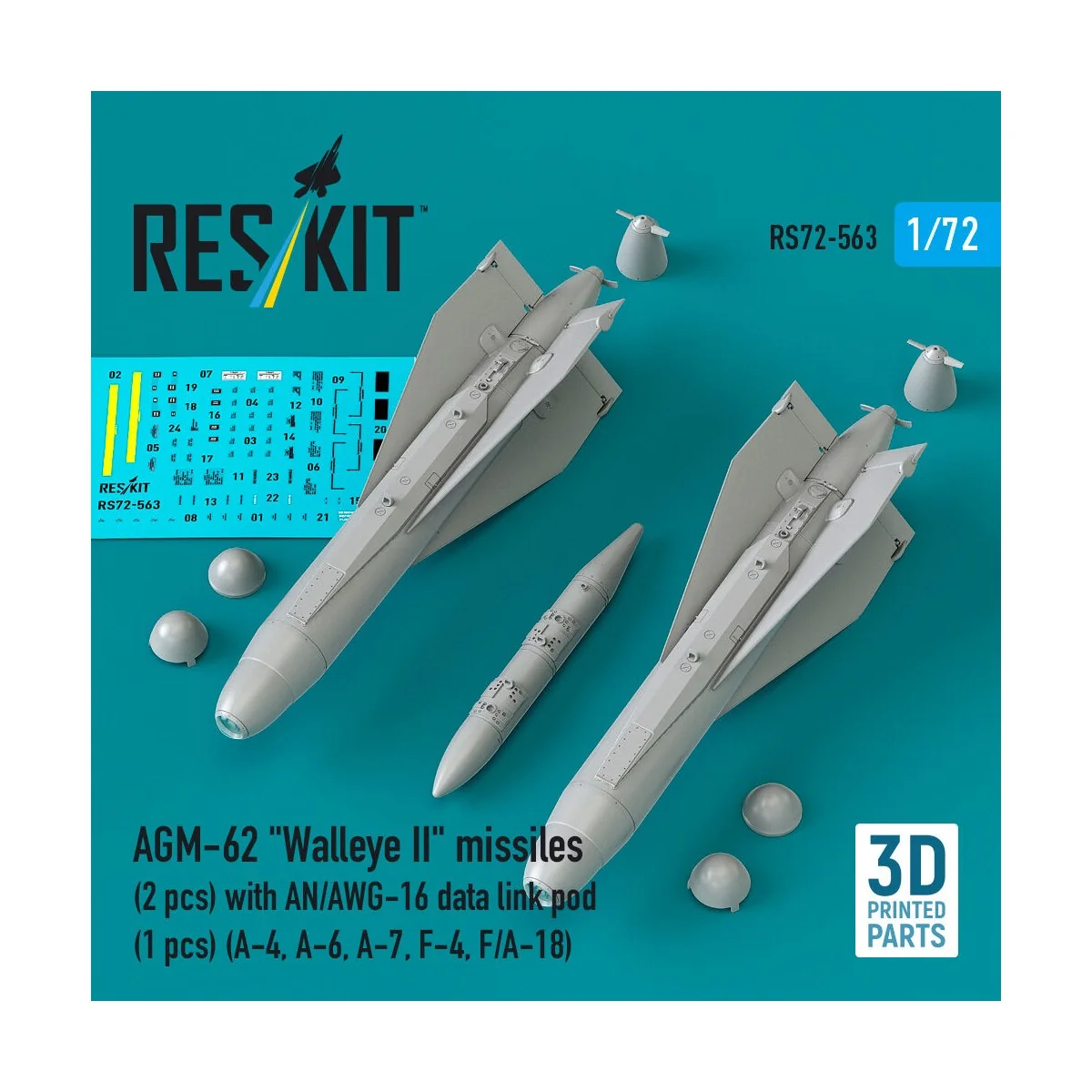 AGM-62 Walleye II missiles (2 pcs) with AN/AWG-16 data link pod (1 ...