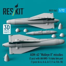 AGM-62 Walleye II missiles (2 pcs) with AN/AWG-16 data link pod (1 ... 2