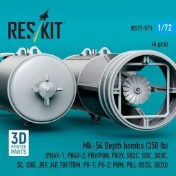 Mk-54 Depth bombs (350 lb) (4 pcs) (PB4Y-1, PB4Y-2, PBY/PBN, PB2Y, ...
