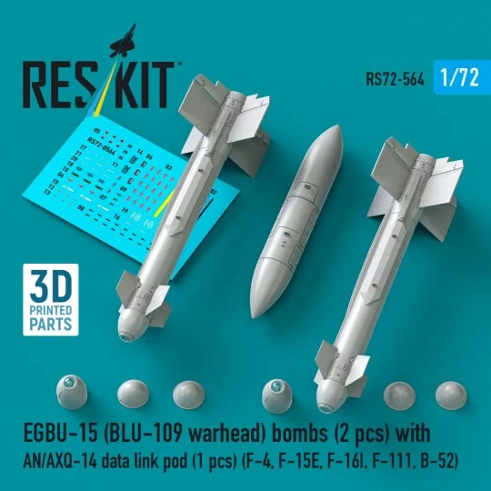 EGBU-15 (BLU-109 warhead) bombs (2 pcs) with AN/AXQ-14 data link po...