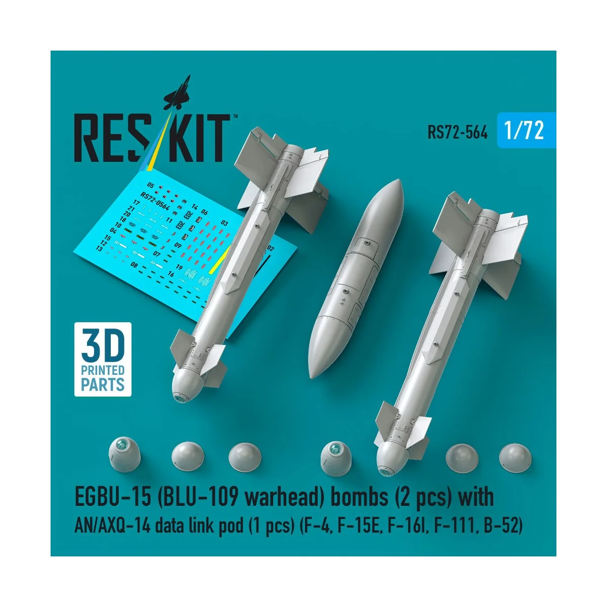 EGBU-15 (BLU-109 warhead) bombs (2 pcs) with AN/AXQ-14 data link po...