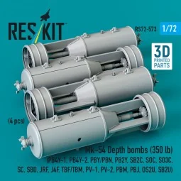 Mk-54 Depth bombs (350 lb) (4 pcs) (PB4Y-1, PB4Y-2, PBY/PBN, PB2Y, ... 2