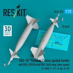 GBU-10 Paveway I laser guided bombs with BSU-37/B fin and BSU-3A/B ...