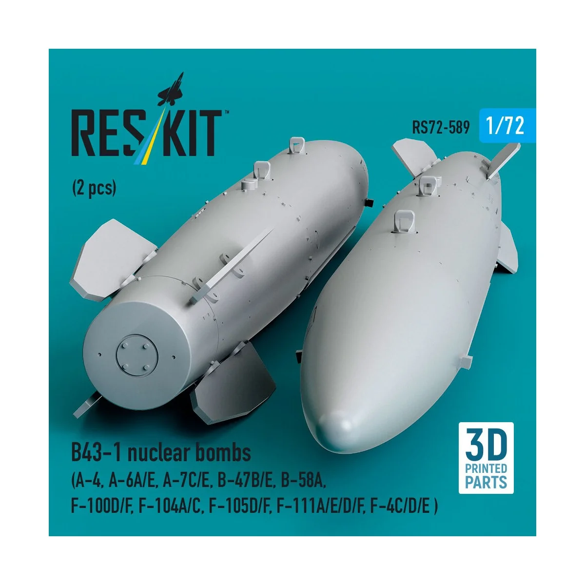 B43-1 nuclear bombs (2 pcs) (A-4, A-6A/E, A-7C/E, B-47B/E, B-58A, F...