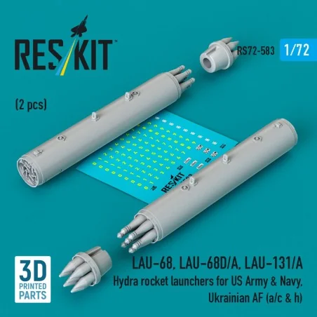 LAU-68, LAU-68D/A, LAU-131/A Hydra rocket launchers for US Army & N...