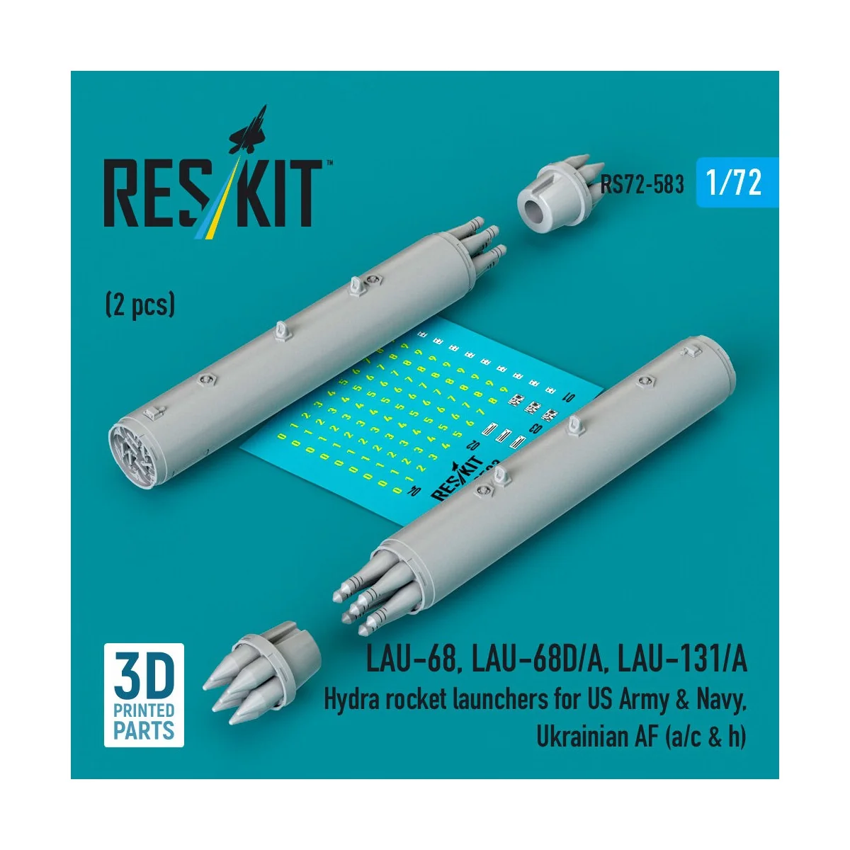 LAU-68, LAU-68D/A, LAU-131/A Hydra rocket launchers for US Army & N...