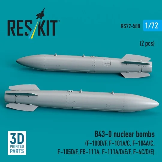 B43-0 nuclear bombs (2 pcs) (F-100D/F, F-101A/C, F-104A/C, F-105D/F...