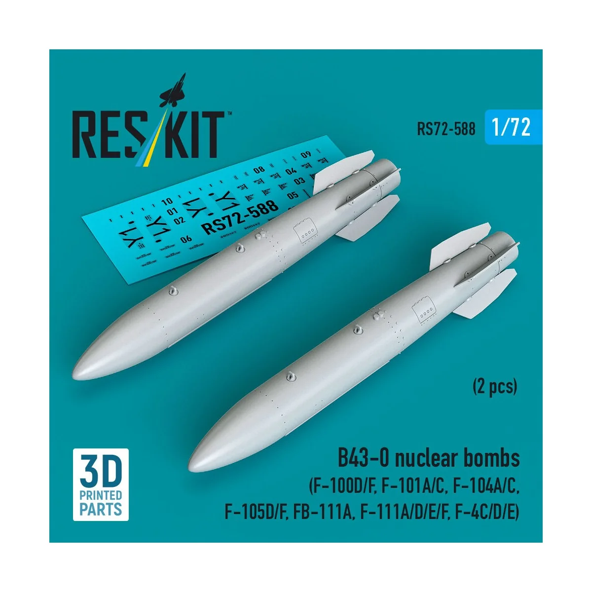 B43-0 nuclear bombs (2 pcs) (F-100D/F, F-101A/C, F-104A/C, F-105D/F...